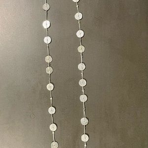 Silver coin necklace